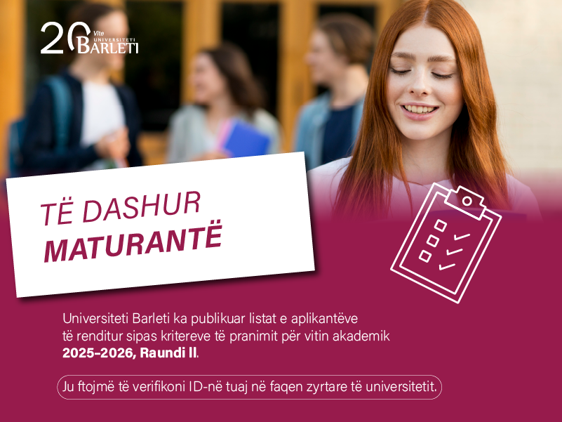 Universiteti Barleti shpall listat e aplikantëve, raundi dytë